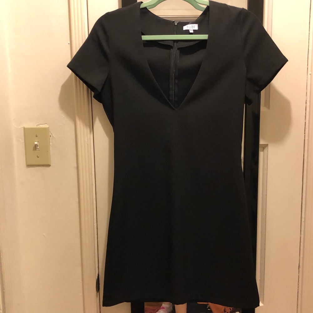 Little black dress with deep neck line small
